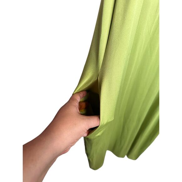 Green Maxi Dress Light Weight Summer Dress or Swim Cover SZ 2XL Pockets Beachy - Picture 3 of 4
